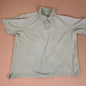 Consensus Classic Polo Shirt Men's XL Light Blue 100% Cotton Pique Short Sleeve*
